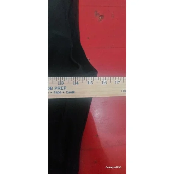 ! Ralph Lauren Dress Ruched FAUX wrap Green Label Black Dress Women’s 4 - Picture 6 of 6